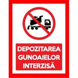 Placuta depozitarea gunoaielor interzisa pentru terenuri private